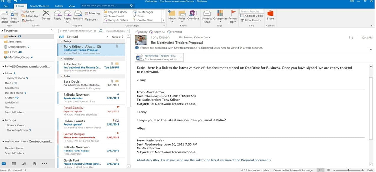 Microsoft office 2016 outlook