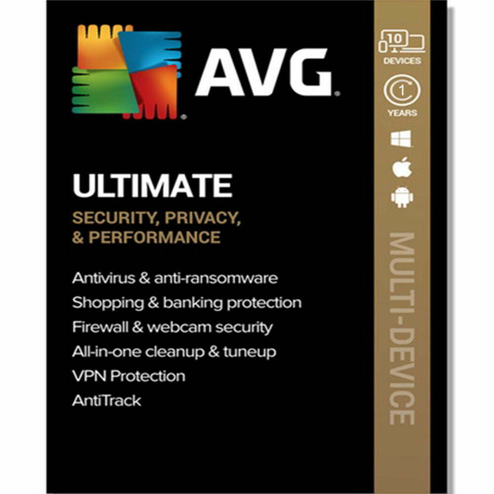 Buy AVG Ultimate License Key 10 Devices 1 Year for PC, Android, Mac, iOS - GLOBAL key for the best price on the online market, Guaranteed Activation!