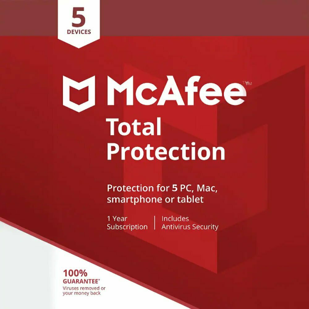 McAfee Total Protection 1 Year 5 User