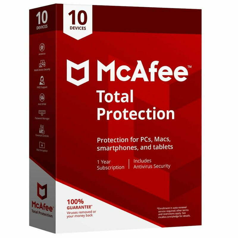 Buy McAfee Total Protection 10 Devices 1 Year for Windows, Mac, & Android for the Cheapest Price at Fastestkey.com, 100% Genuine. Guaranteed!